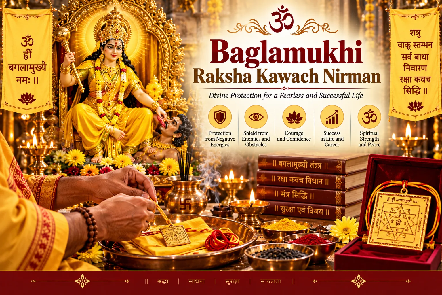 Baglamukhi raksha kawach nirman