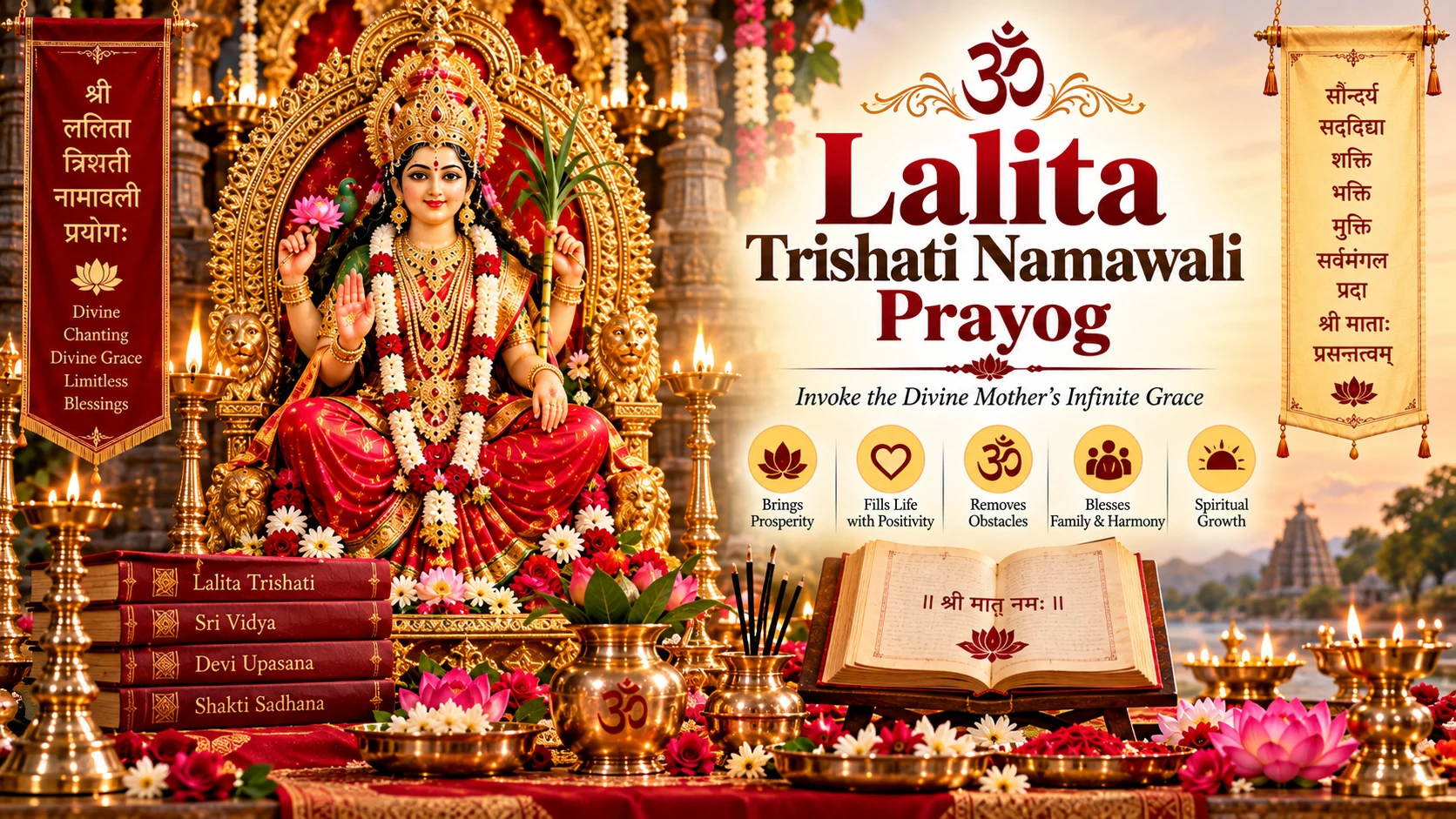 Lalita trishati namawali prayog